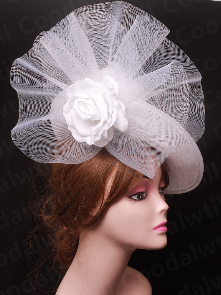 Bride Wedding Mesh Fascinator  - Women'S Fashion Kentucky Derby 评论和价格