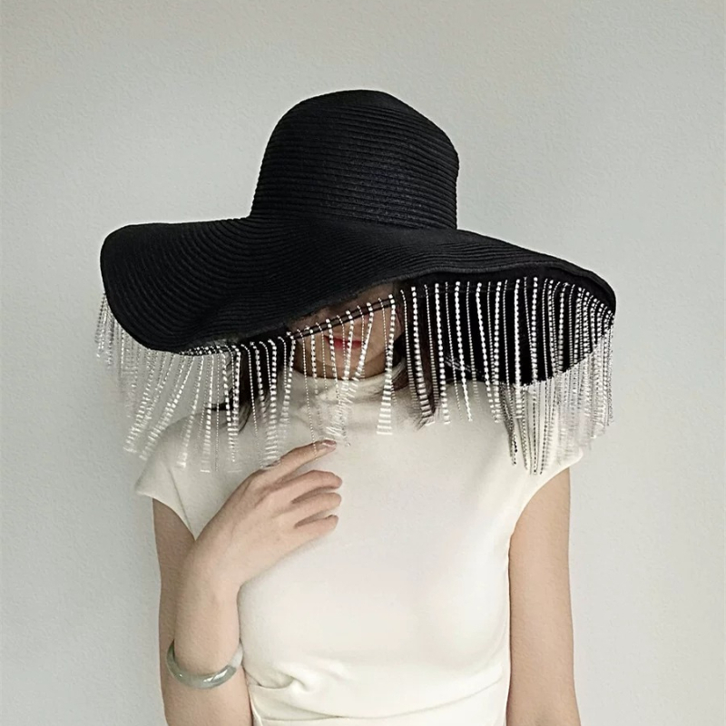 Rhinestone Tassel Oversized Br - Women Fashion Photoshoot 评论和价格