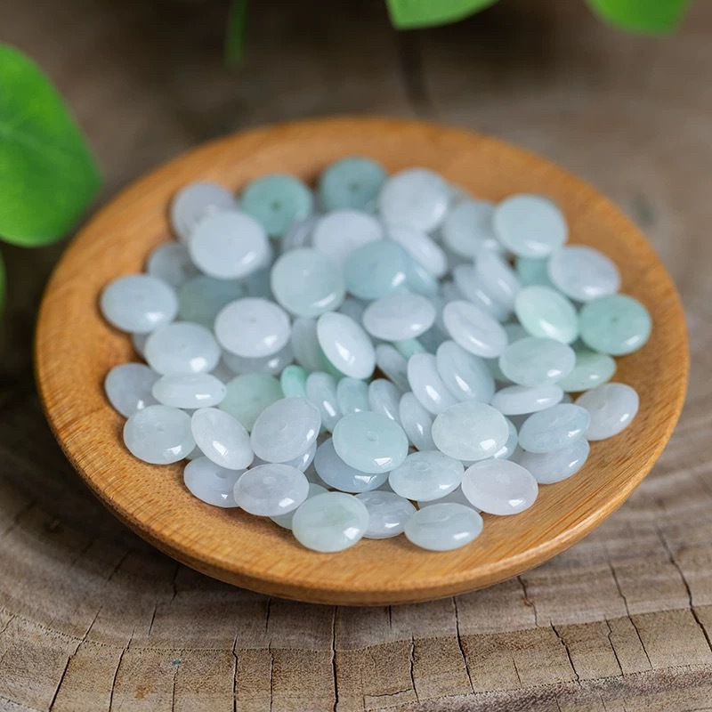 10pcs Natural Emerald White Ja - Women'S Fashion Jewellery 评论和价格