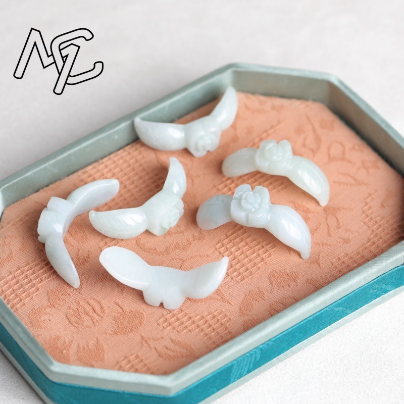2PC Natural White Jadeite Jade - Women'S Fashion Jewellery 评论和价格
