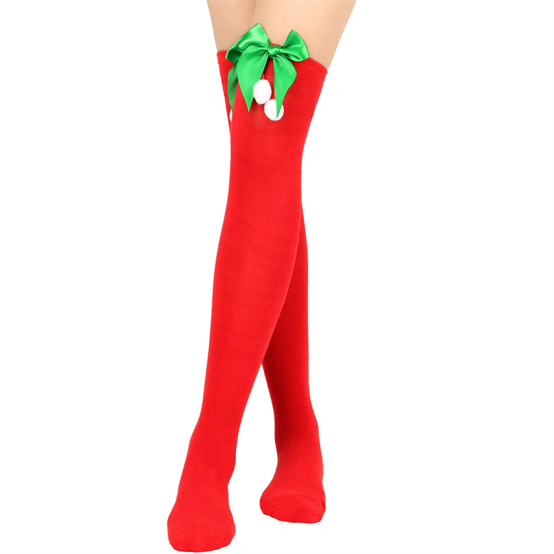 Christmas Bow Tie Knit Socks a - Women Fashion Over The Years 评论和价格