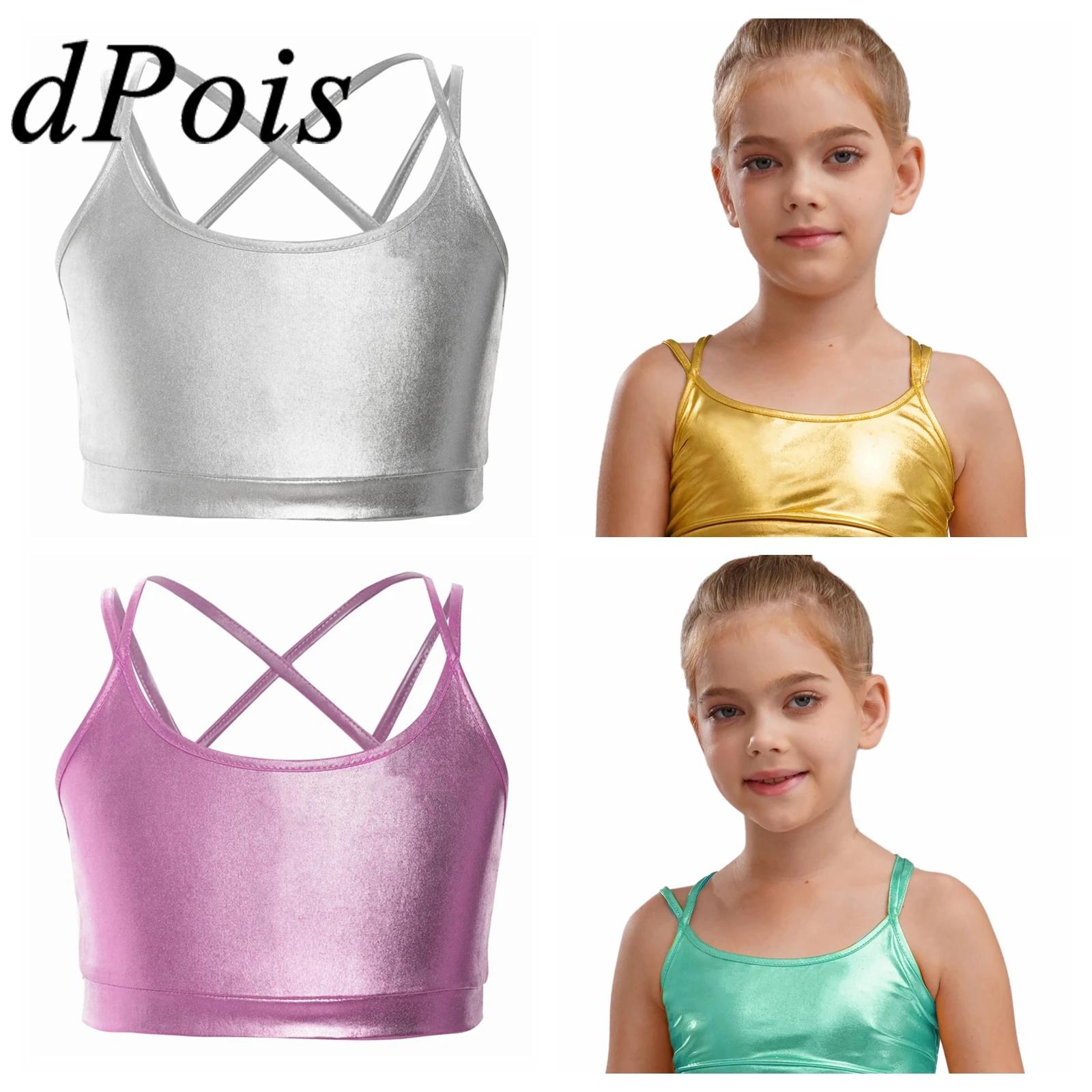 Kids Top for Girls Shiny Stree - Lace Trim Cami 评论和价格