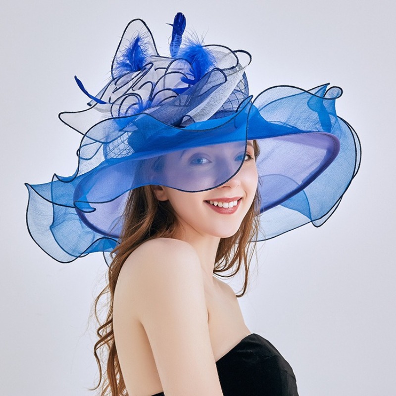 Fashion flower Fascinator Hats - Women'S Fashion Kentucky Derby 评论和价格