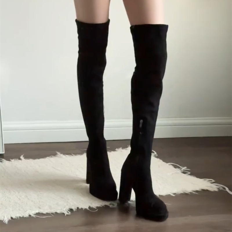 Nightclub Fashion Woman Thigh  - Women'S Fashion Knee High Boots 评论和价格
