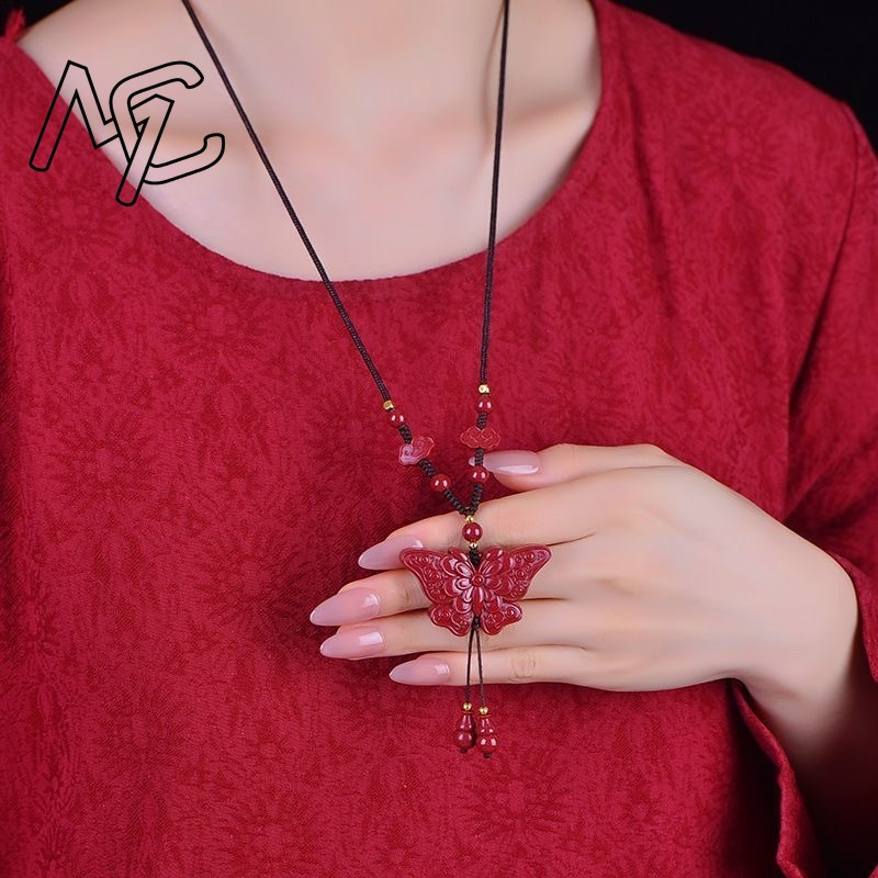 Fashion Red Cinnabar Jade Butt - Women'S Fashion Jewellery 评论和价格