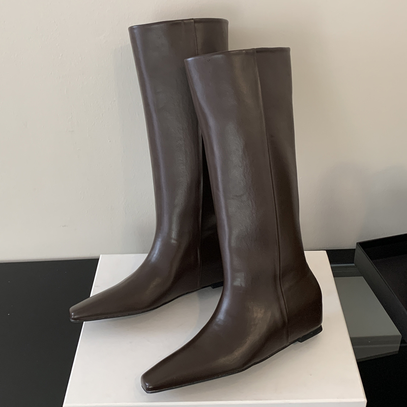 Eilyken Soft Leather Pointed T - Women'S Fashion Knee High Boots 评论和价格