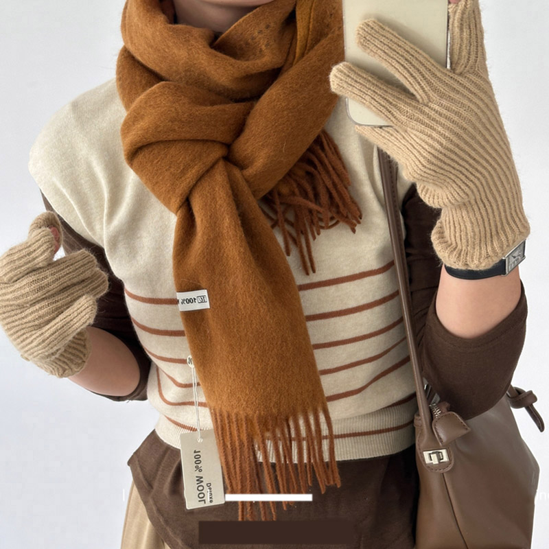 Elegant Good Quality 100% Wool - Women'S Fashion Korea 评论和价格