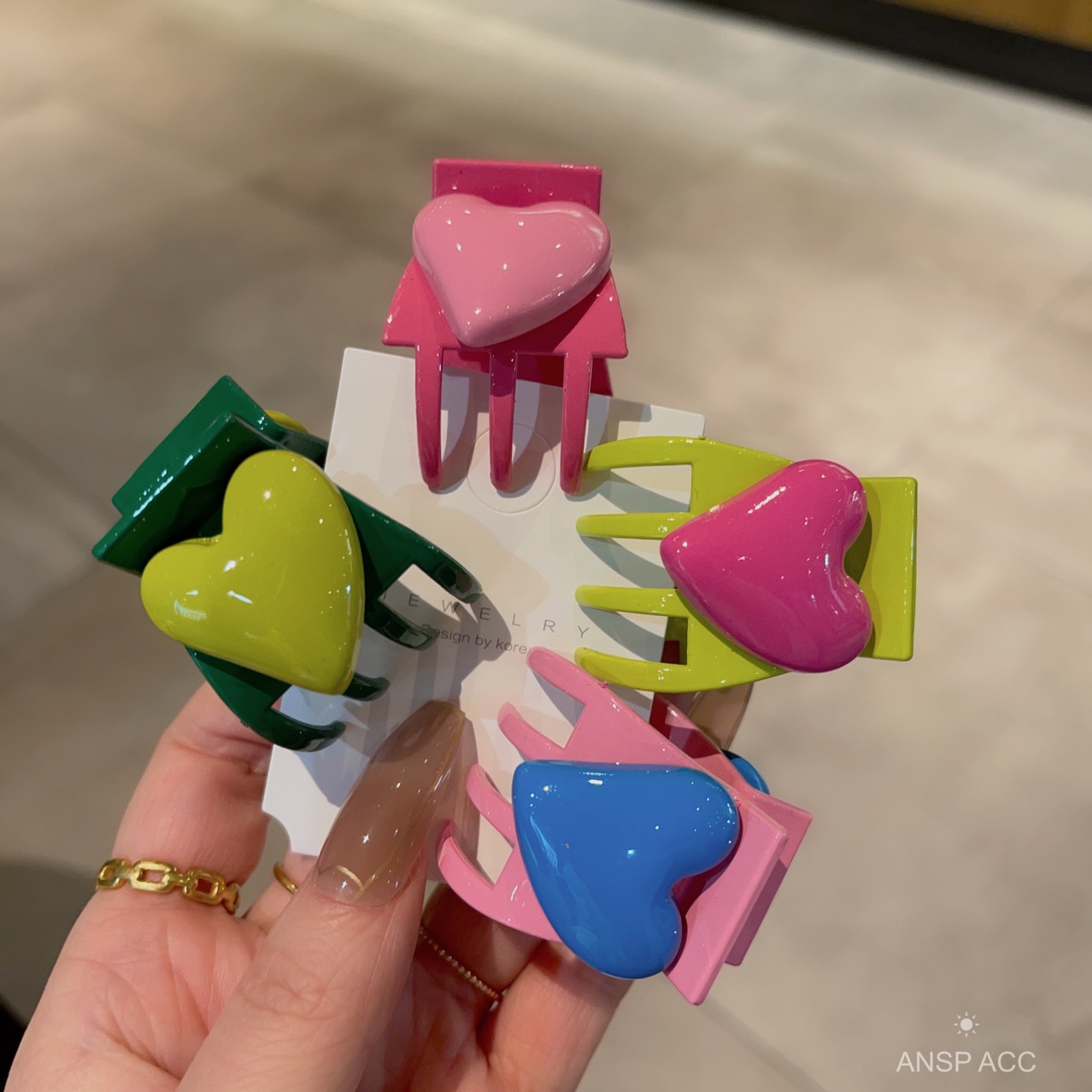 4pcs/set Colorful Heart Shape  - Women'S Fashion Korea 评论和价格