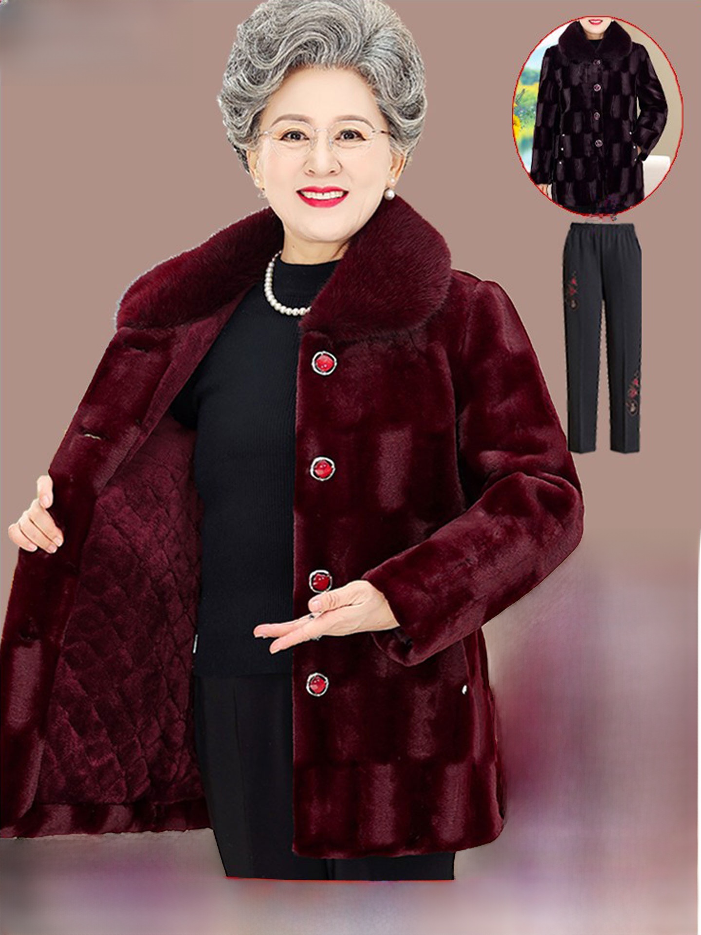 Thickened Middle-Length Mink V - Women Fashion Over The Years 评论和价格